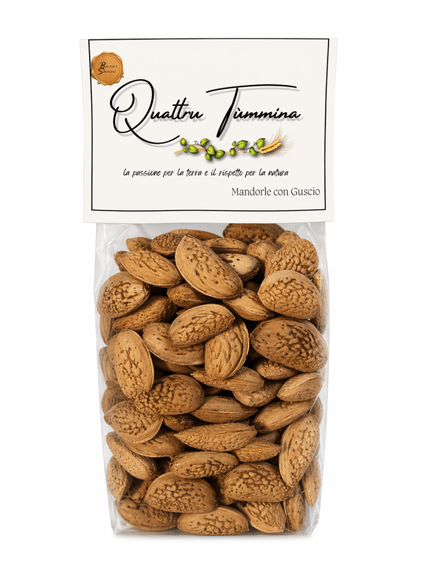 MANDORLE CON GUSCIO var. GUSCIO SEMI TENERO - 500g